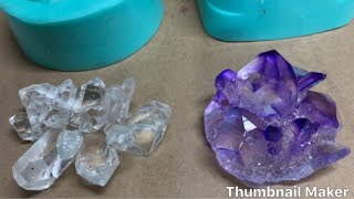 How to make Amazing Crystals from resin where to get molds [upl. by Welton]