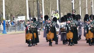 Pipes of No 12 Company Irish Guards and Nijmegen Company Grenadier Guards [upl. by Yahc305]