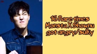 16 Rare times Monsta X Shownu got angrysulky [upl. by Labana]