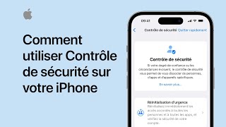 Utiliser Contrôle de sécurité sur votre iPhone  Assistance Apple [upl. by Edmea]