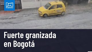 Así fue la fuerte granizada en Bogotá [upl. by Maris665]