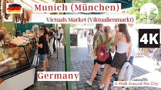 🇩🇪 Victuals Market Viktualienmarkt Munich 2022 Germany Walking Tour 🇩🇪 [upl. by Zaccaria]