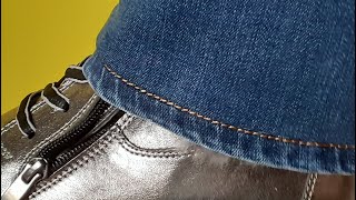 How to Shorten Jeans With Keeping Original Hem [upl. by Novek851]