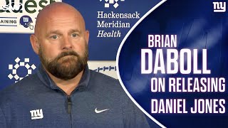 Brian Daboll reacts to the Giants release of QB Daniel Jones  SNY [upl. by Marguerie]