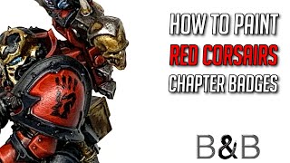 How to paint a Red Corsairs Chapter Badge [upl. by Dareg]