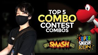 Top 5 Combo Contest Combos  Super Smash Con 2018 ft Prince the 64 combo master [upl. by Aigil763]