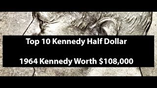 Top 10 Most Valuable Kennedy Half Dollar  Rare Kennedy Half Dollar Value [upl. by Ettennod]