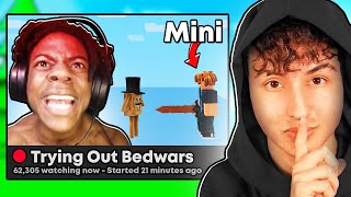 I Secretly Donated To Streamers Playing Roblox BedWars [upl. by Aggi625]