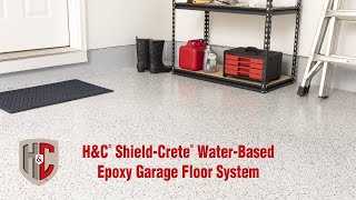 HampC® ShieldCrete® WaterBased Epoxy Garage Floor Coating System [upl. by Rosenfeld201]