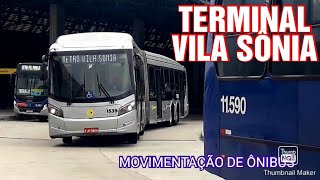 TERMINAL VILA SÔNIA  MOVIMENTAÇÃO DE ÔNIBUS [upl. by Moscow]