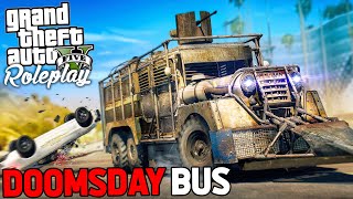 DOOMSDAY BUS DESTROYS COPS  GTA RP [upl. by Fernyak27]