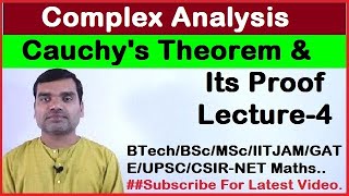 Complex Analysis  Cauchys Theorem Proof in HindiLecture4 [upl. by Llemart]