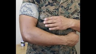 HOW TO ROLL TIGHT SLEEVES USMC [upl. by Enitselec57]