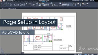 AutoCAD page setup in layout or paper space [upl. by Eluj]