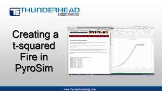 Creating a tsquared fire in PyroSim [upl. by Asaret]