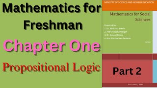 Chapter One  Propositional Logic and Set Theory [upl. by Zilef389]