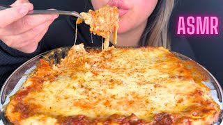 Cheesy Lasagna ASMRMukbang [upl. by Baese]