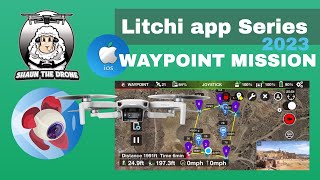 How to tutorial Litchi app Waypoint Mission DJI Mini 2 shaunthedrone [upl. by Meedan958]