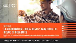 Webinar I La seguridad en edificaciones y la gestión de riesgos de desastres [upl. by Vivi]