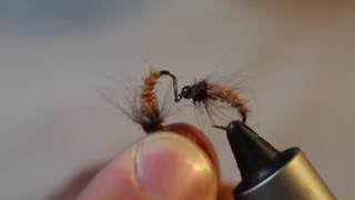 Tying a tan Caddis EmergerNymph [upl. by Trisha]