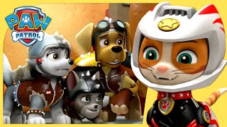 Moto Pups Wild Cat and the Ruff Ruff Packs Rescue Mission  Cartoons for Kids  Paw Patrol [upl. by Marceau]