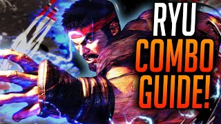 STREET FIGHTER 6 RYU COMBOS Starter Combo Guide [upl. by Niasuh]