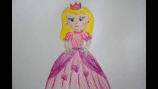 👸 Prinzessin zeichnen  how to draw a princess  Рисуем принцессу [upl. by Warwick376]