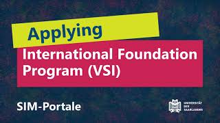 Application for the International foundation program VSI [upl. by Yesnil]