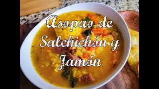 ASOPAO DE SALCHICHON Y JAMON SAUSAGE HAM amp RICE SOUP [upl. by Jennie899]