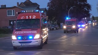 Moorbrand in HenstedtUlzburg Einsatzfahrt Kreisfeuerwehrbereitschaft Segeberg [upl. by Alrak]