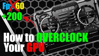 How To OVERCLOCK Your Gpu  2021 Tutorial [upl. by Lachus]