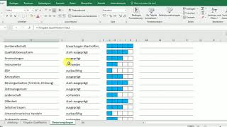 Mitarbeiterbeurteilungsbogen mit Excel [upl. by Stirling]