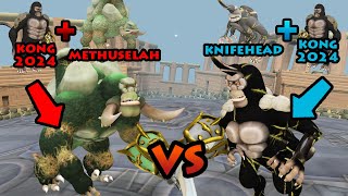 Methukong Vs Knifekong  Hybrid Titan Arena S4E3  SPORE [upl. by Hewitt]