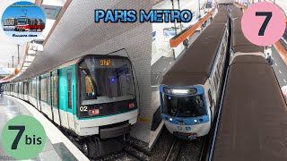 Metro in Paris 🇫🇷  Ep 8  Lines 7 amp 7bis 🚇 [upl. by Samford81]