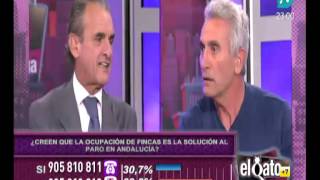 Cara a cara de Mario Conde y Cañamero sobre la ocupación de la finca Los Carrizos´ [upl. by Judson]