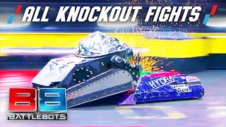 All BattleBot Knockouts From Vengeance in Vegas 1 amp 2  BATTLEBOTS [upl. by Anahsit]