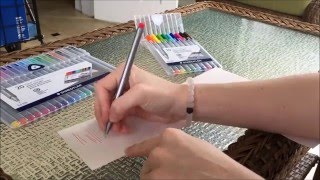 Staedtler Fineliners REVIEW [upl. by Huberty417]