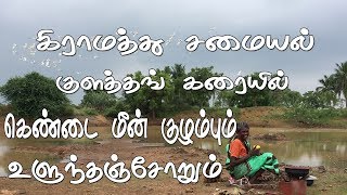 கெண்டை மீன் குழம்பும் உளுந்தஞ்சோறும்  Indian village food Kendai Meen Kulambu Ulunthu Choru [upl. by Zoeller856]