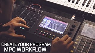 AKAI MPC LIVE 2 FULL WORKFLOW Guide  CREATE YOUR PROGRAMS  Start from a loop Arrange and Perform [upl. by Crosse642]