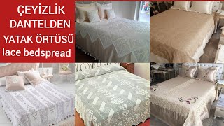 Tığ işi dantel yatak örtüsü modelleri Eski dantelden yatak örtüsü yap lace bedspread [upl. by Notlrac]