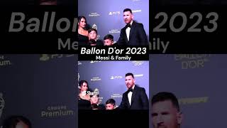 Messi amp Antonela at Ballon Dor 2023 soccer football [upl. by Girish]