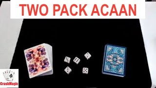 Two Pack ACAAN Card Trick Performance [upl. by Terrena]