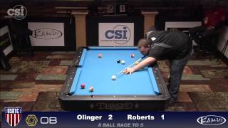 2015 USBTC 8Ball Alex Olinger vs Josh Roberts [upl. by Ecirtael]