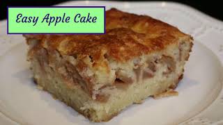 Easy Apple Cake Recipe  How to Make the Easiest Apple Cake [upl. by Hardden]