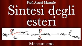 Chimica organica Sintesi degli Esteri con sostituzione nucleofila acilica L121 [upl. by Annabal]