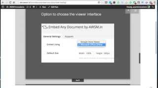 Upload and Embed documents PDF DOC PPT etc in WordPress Site like SlideShare and Scribd [upl. by Barnaby]