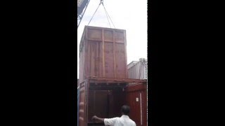 Container Loading  Intermodal Container Open Top Container [upl. by Renba]