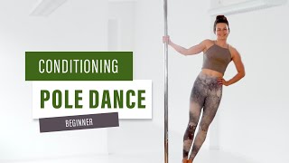 BEGINNER POLE CONDITIONING WORKOUT 15 minutes [upl. by Stuppy]