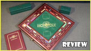 Franklin Mint Monopoly Edition Board Game Review  Board Game Night [upl. by Ylrac]