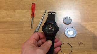 Casio GShock how to replace the watch battery [upl. by Maxantia]